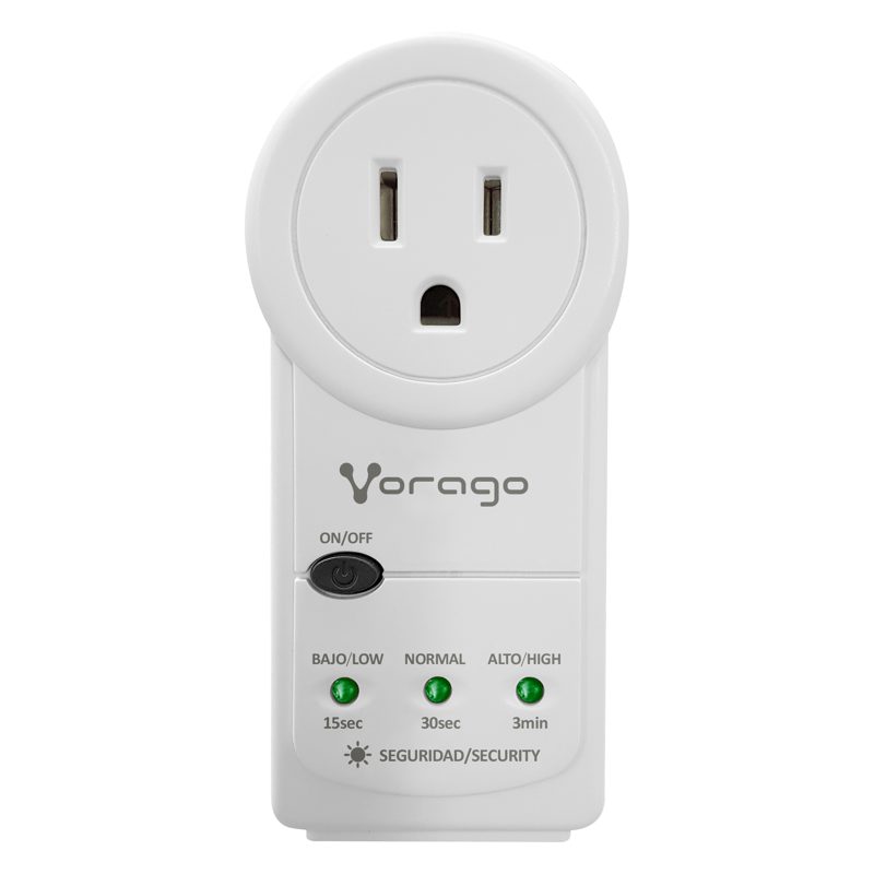 Protector de Voltaje / Vorago / AVR-300-WH / 1, 800W / RJ45 / Portatil / Blanco / Recomendado para Electrodomesticos