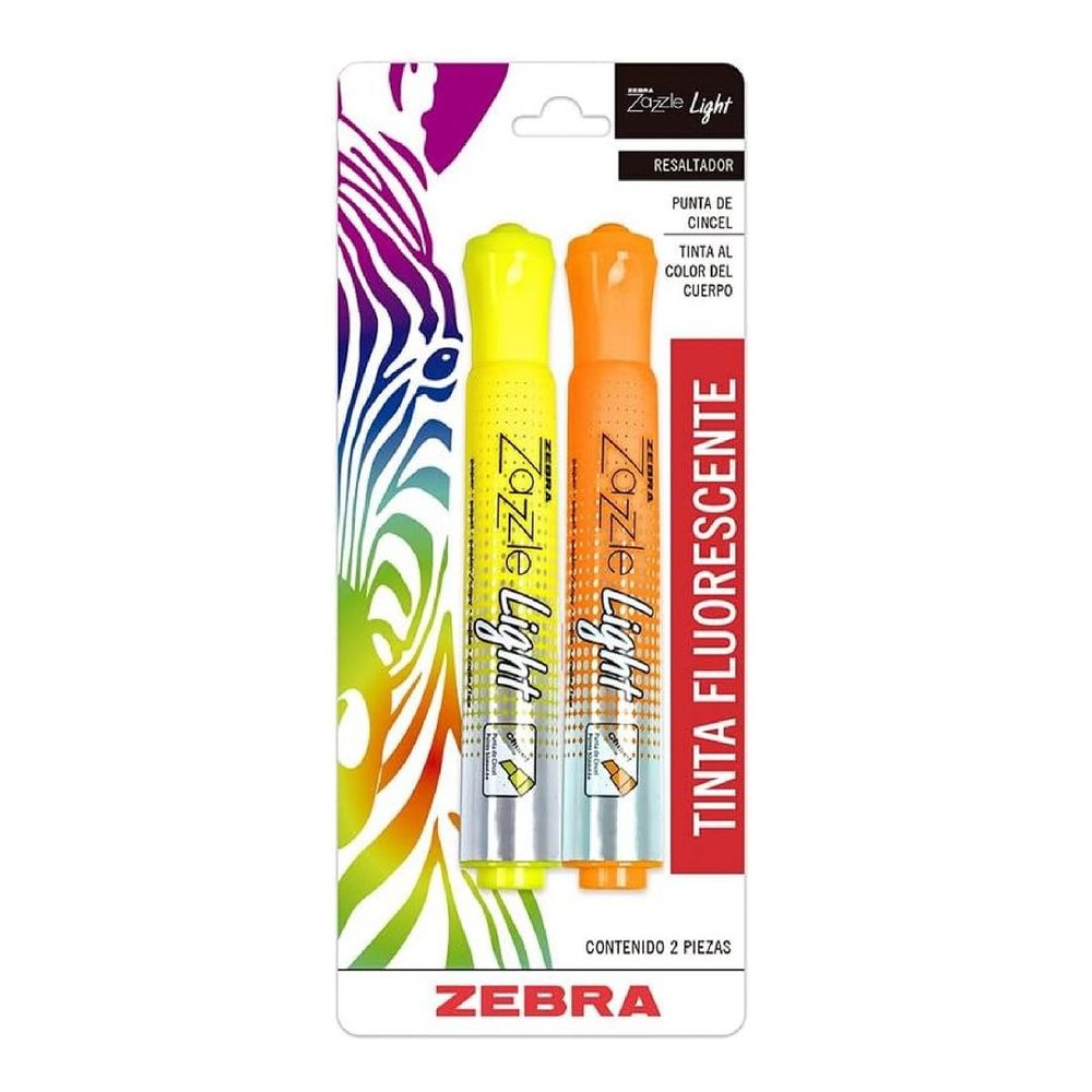 Resaltador ZEBRA Zazzle light fluorescen