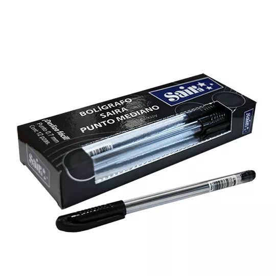 Bolígrafo SAIRA semi gel punto mediano 0