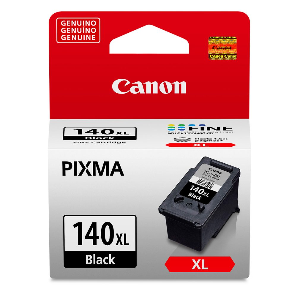 Cartucho Canon para tinta PG-140 XL negr