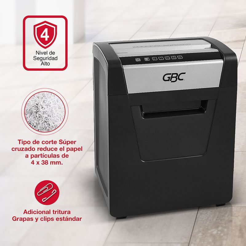 Destructora SX 15-06 corte cruzado GBC u