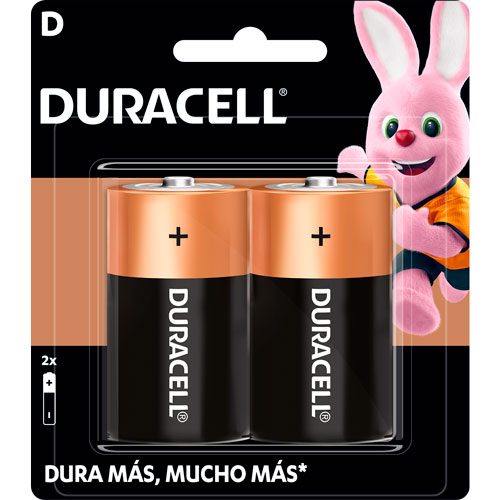 Pila alcalina Duracell D blíster con 2 p