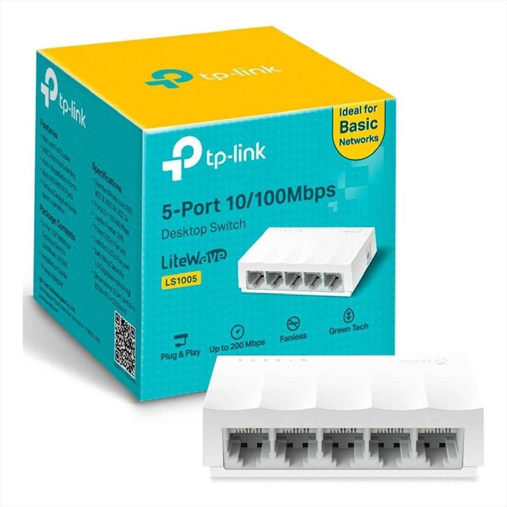 SWITCH DE ESCRITORIO 5 PTOS BLANCO TPLNK LS1005