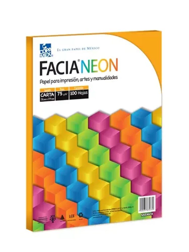 Paquete de hojas de color Facia Neon tam