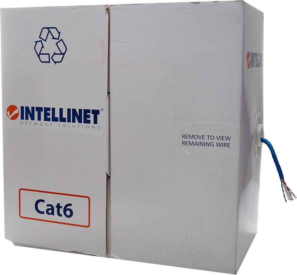 Bobina Intellinet CAT 6 UTP 305m solida
