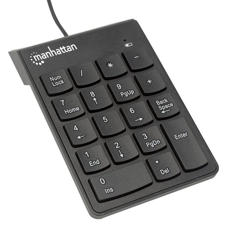 Teclado Manhattan Alámbrico USB Negro