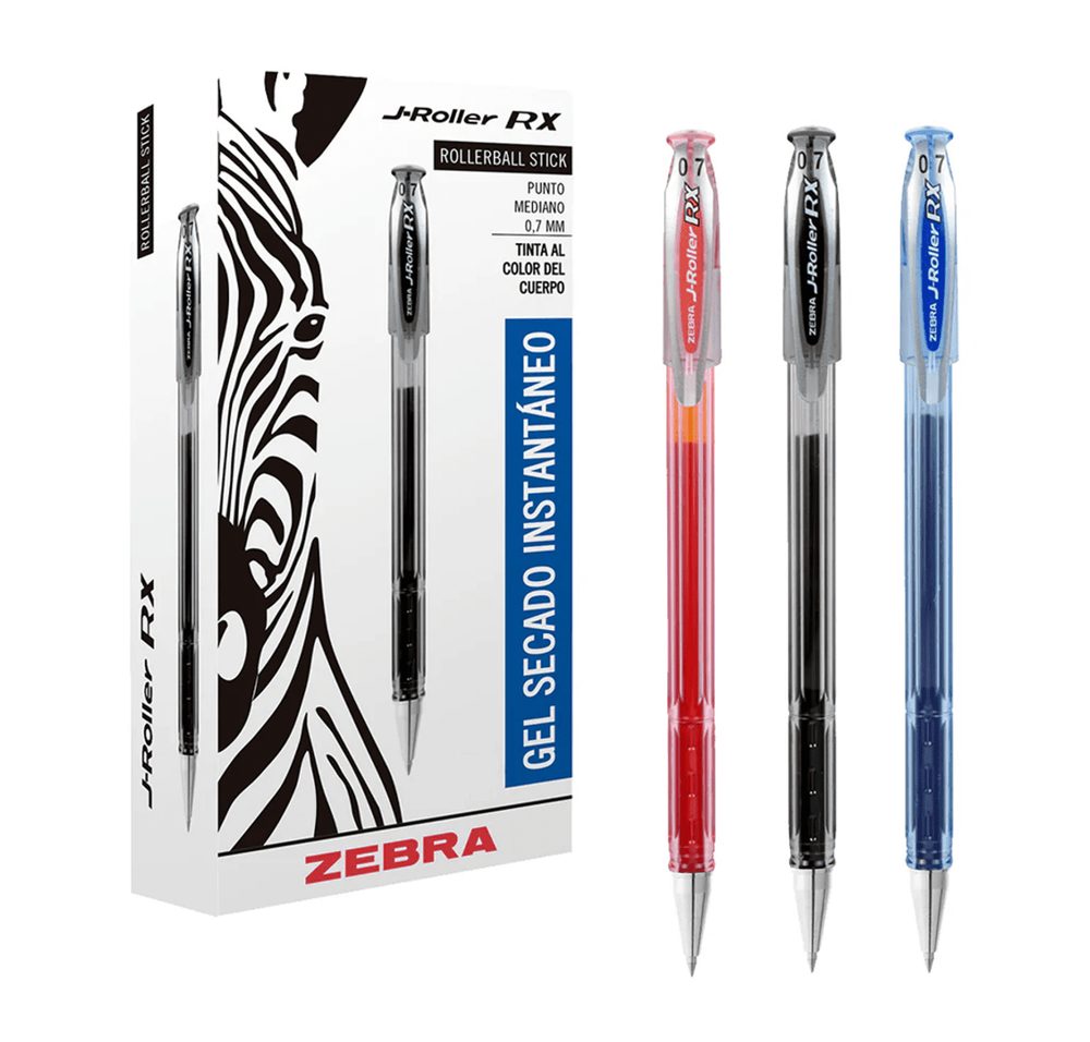 Bolígrafo de gel ZEBRA J Roller RX punto