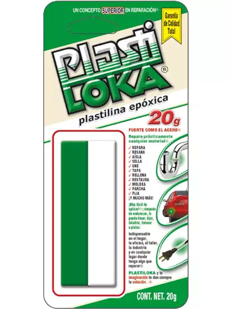 PLASTILOKA fuerte 20 gramos plastilina e
