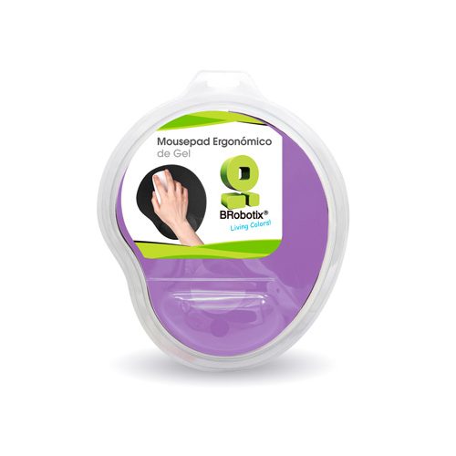 Mousepad Tipo Gel, Morado, BROBOTIX 5000