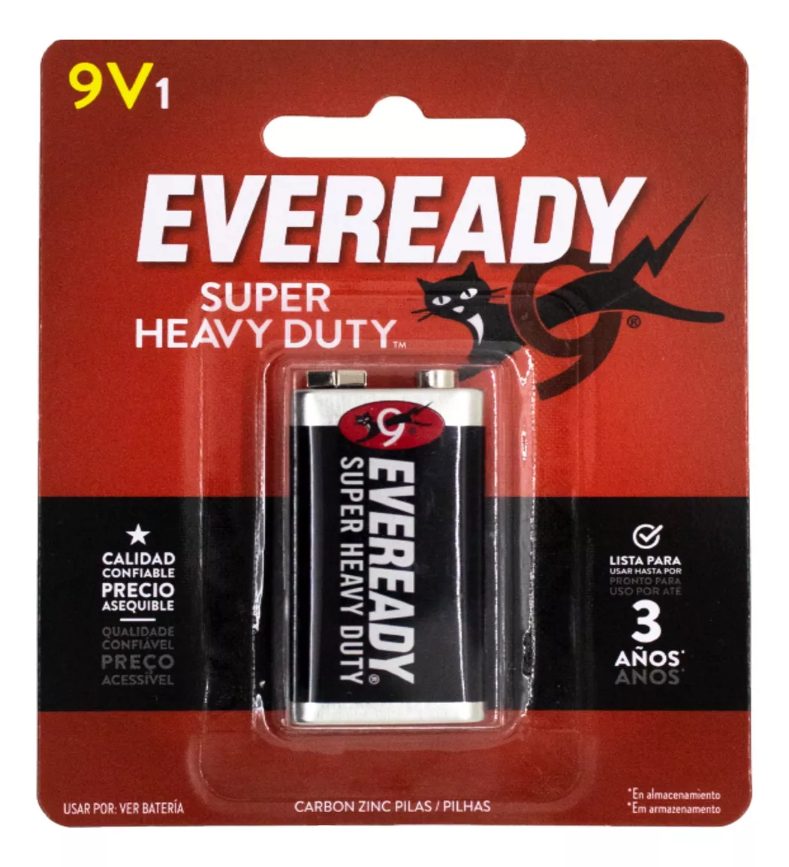 Pila EVEREADY 9V blister con 1 pila