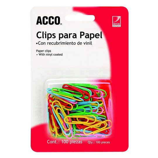 Clip estándar de colores ACCO capacidad