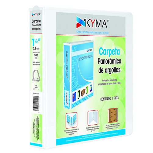 Carpeta KYMA panoramica de vinil 1 pulga
