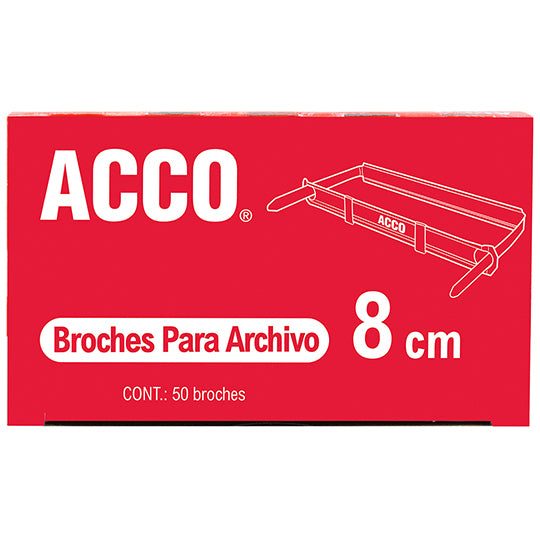 Broche de 8 cm ACCO capacidad hasta 300h