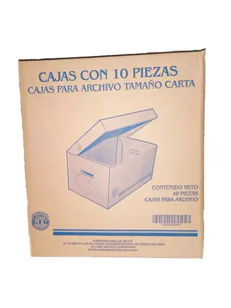 Caja de archivo GEO kraft carta empaque