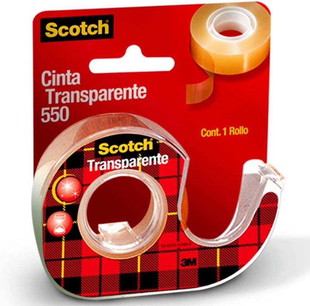 Cinta 550 transparente Scotch 3M 12x30 1