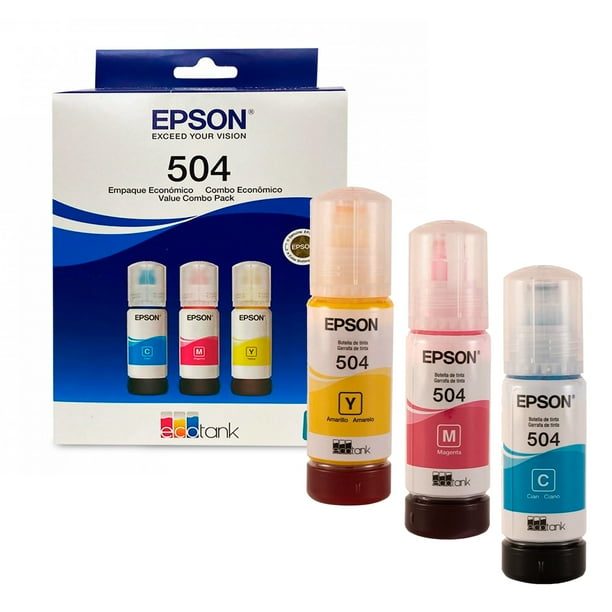 Kit tintas de color Epson T504 3 pzas.