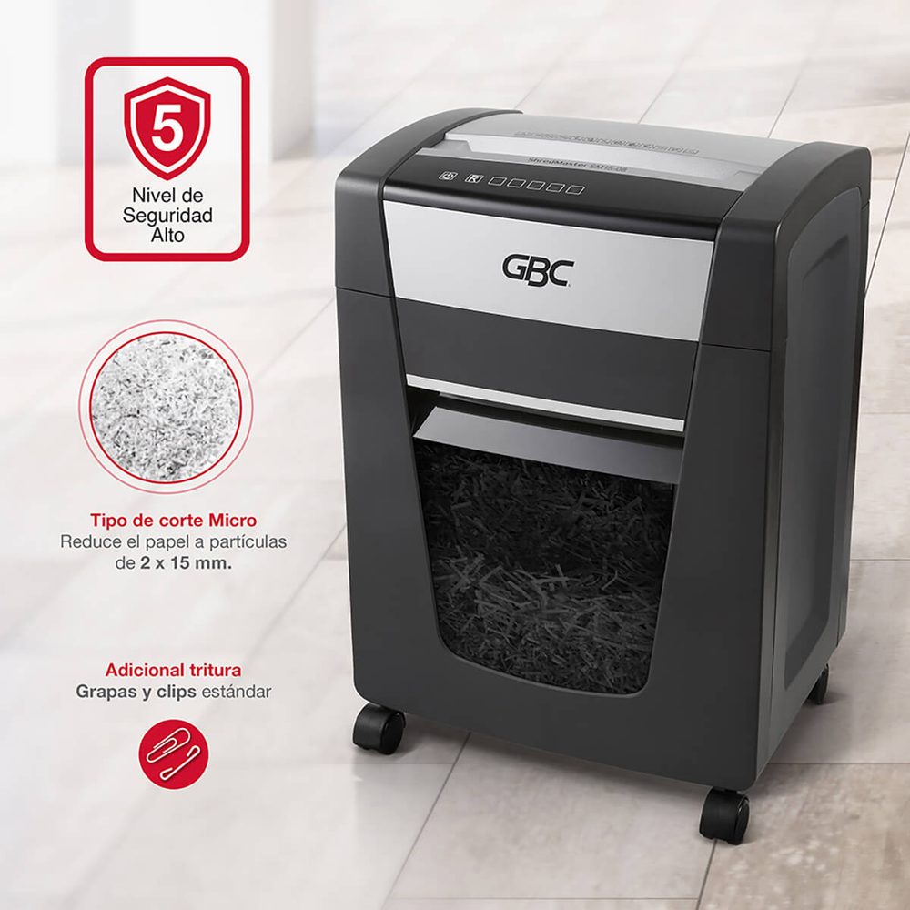 Destructora SM15-08 corte micro GBC uso