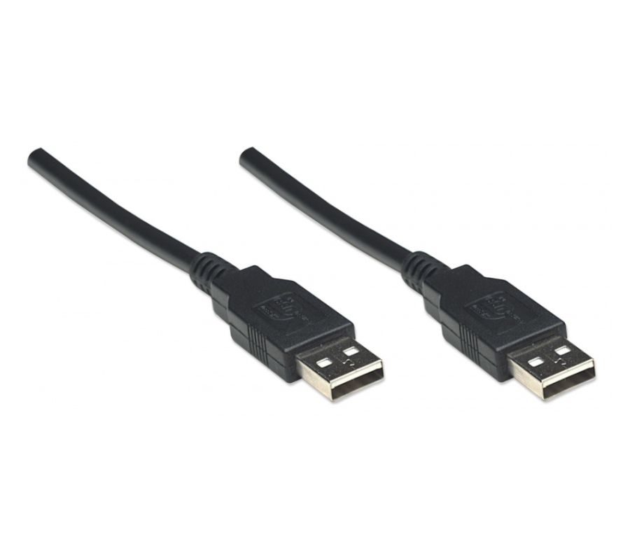 Cable USB, Manhattan, 306089, V2.0 A-a 1.8M, Negro