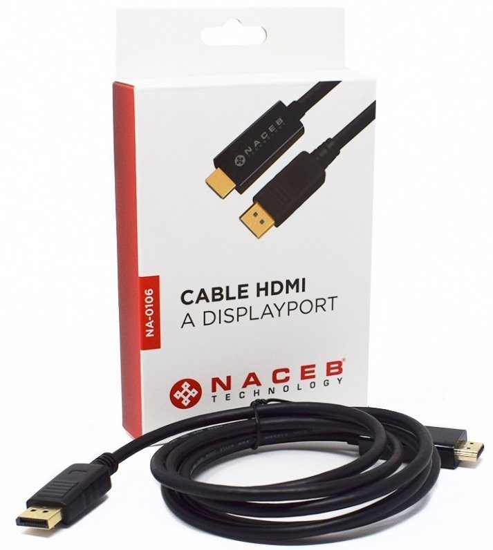 Cable HDMI a DISPLAYPORT NA-0106 1.8m