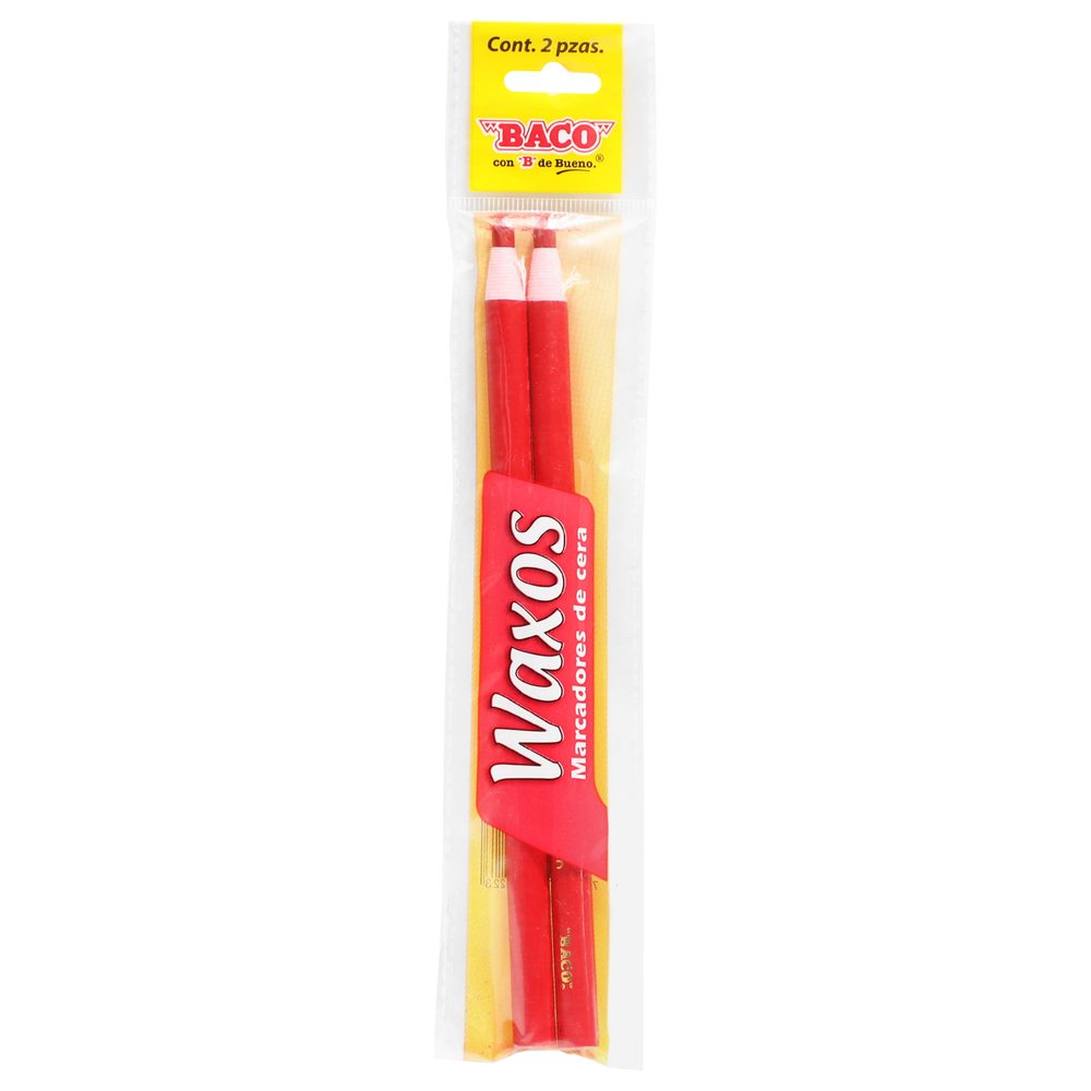 Marcador de cera BACO Waxos color rojo c