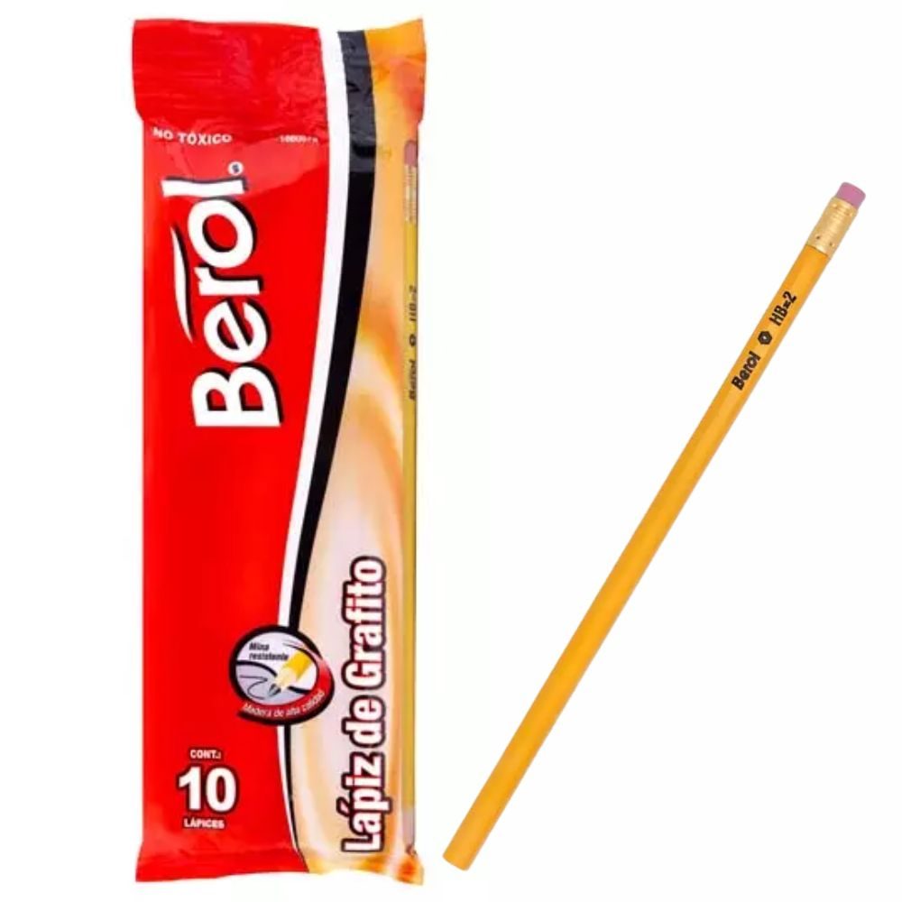 Lápiz hexagonal Berol no 2 10 piezas