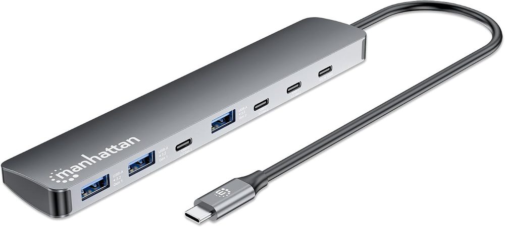 Hub USBC V3.2, 3 ptos A  3 ptos C  PD,