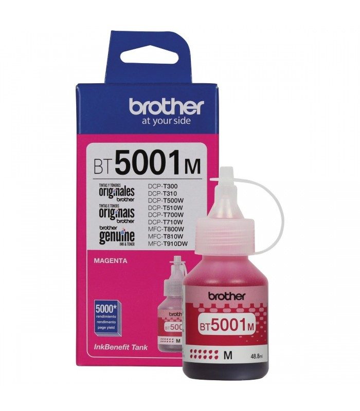 Botella brother tinta color magenta BT50