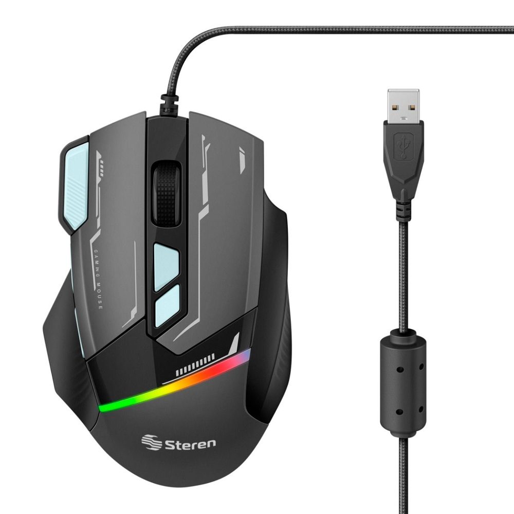 LM-Mouse gamer STEREN con conexión USB 3