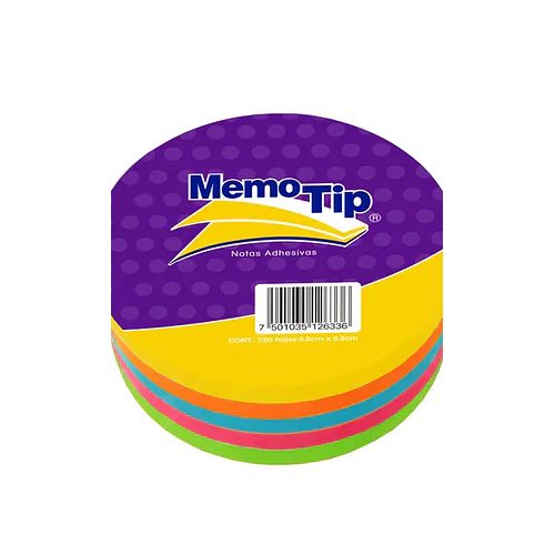 Notas Adhesivas Memo Tip forma circulo c