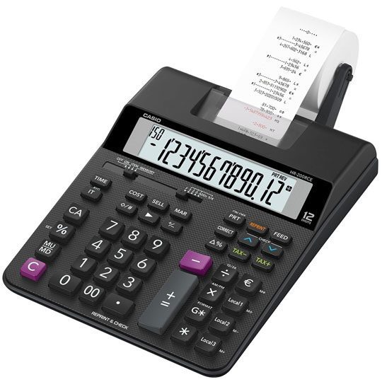 Sumadora 12 dígitos CASIO 2.0 líneas por