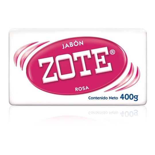 Jabon en barra rosa biodegradable Zote d