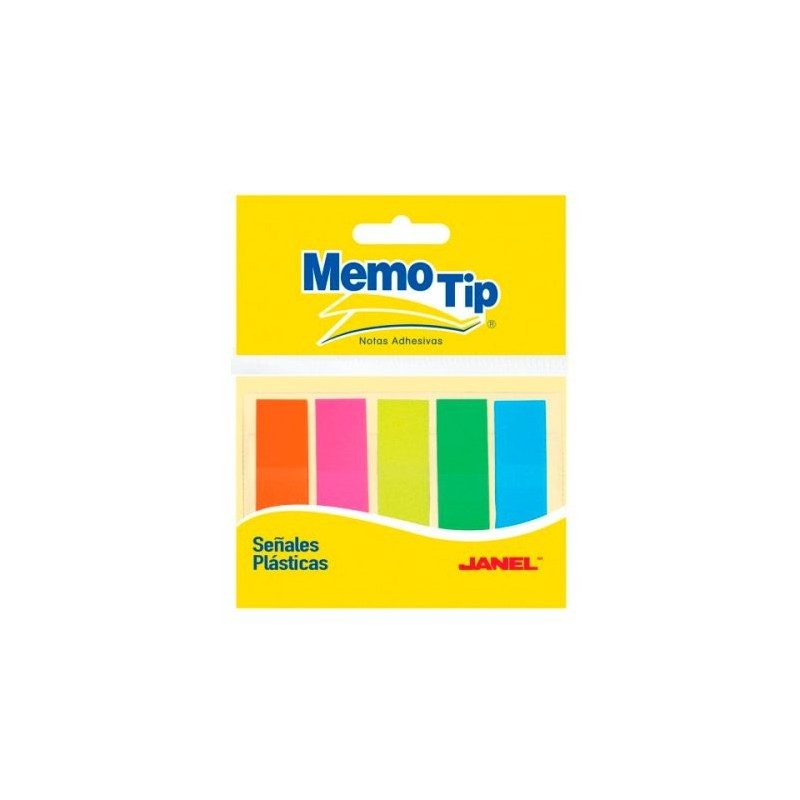 Señales plásticas memo tip 5 colores bol