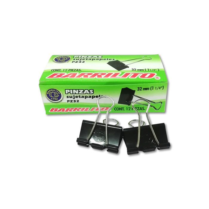 Sujetadocumentos 32 mm Barrilito capacid