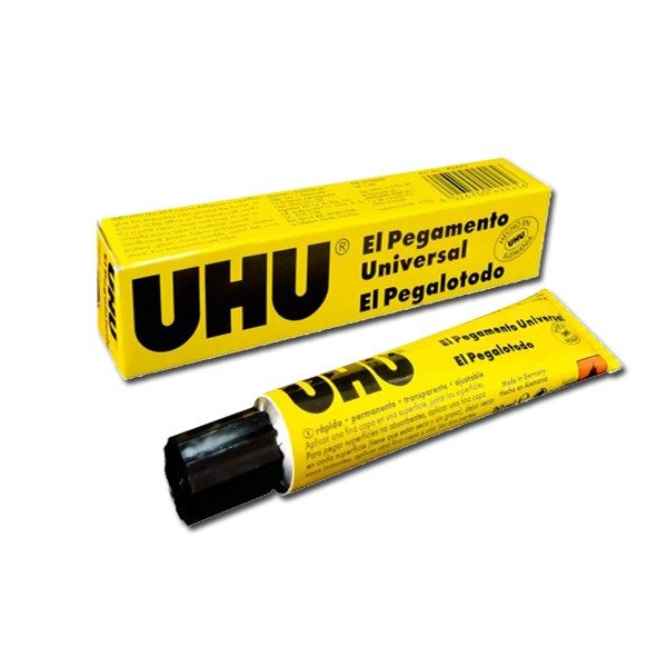 Pegamento universal UHU de 7 ml tira con