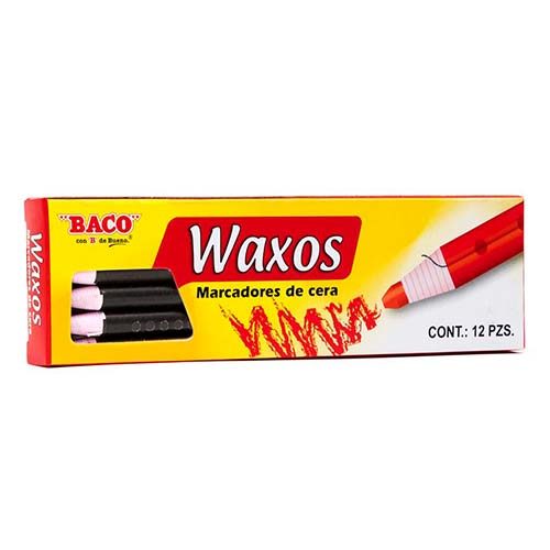 Marcador de cera BACO Waxos color negro