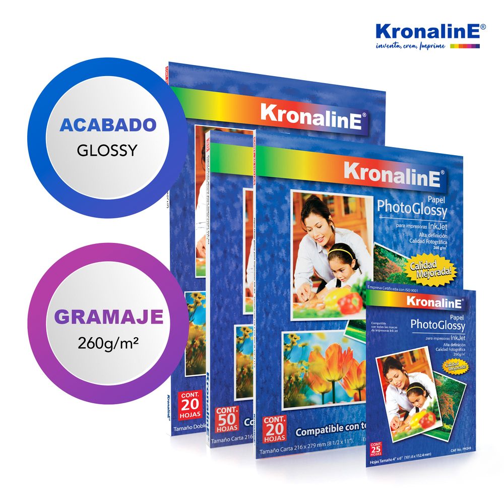 Papel fotografico Kronaline photo glossy