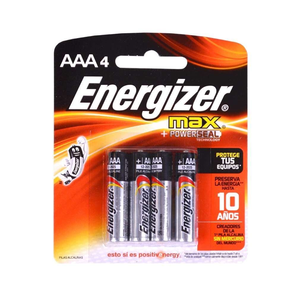 Pila alcalina Energizer Max AAA blister