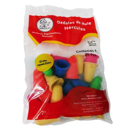 Dedal Hercules de hule no. 11 colores su