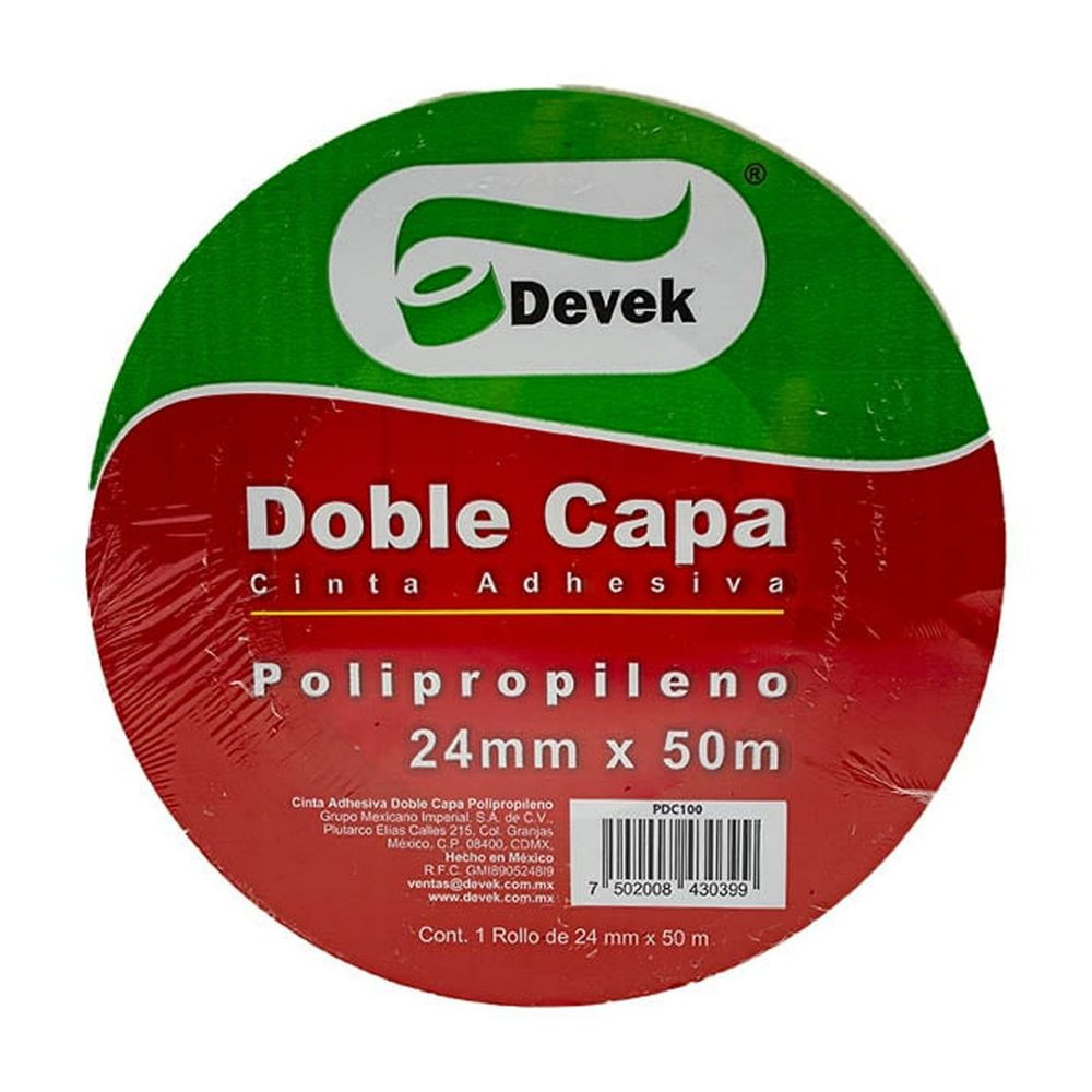 Cinta adhesiva doble cara polipropileno