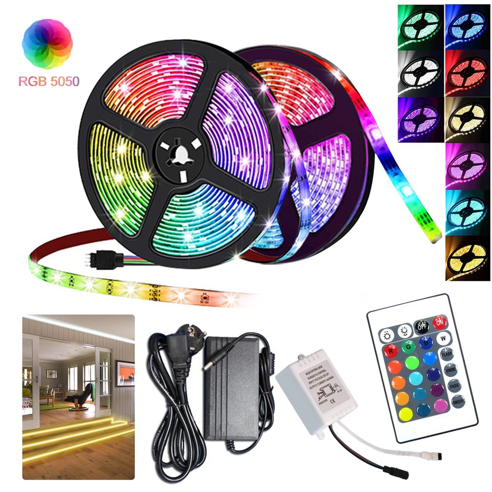 Tira Led De Colores 10mtrs Cinta Decorativa