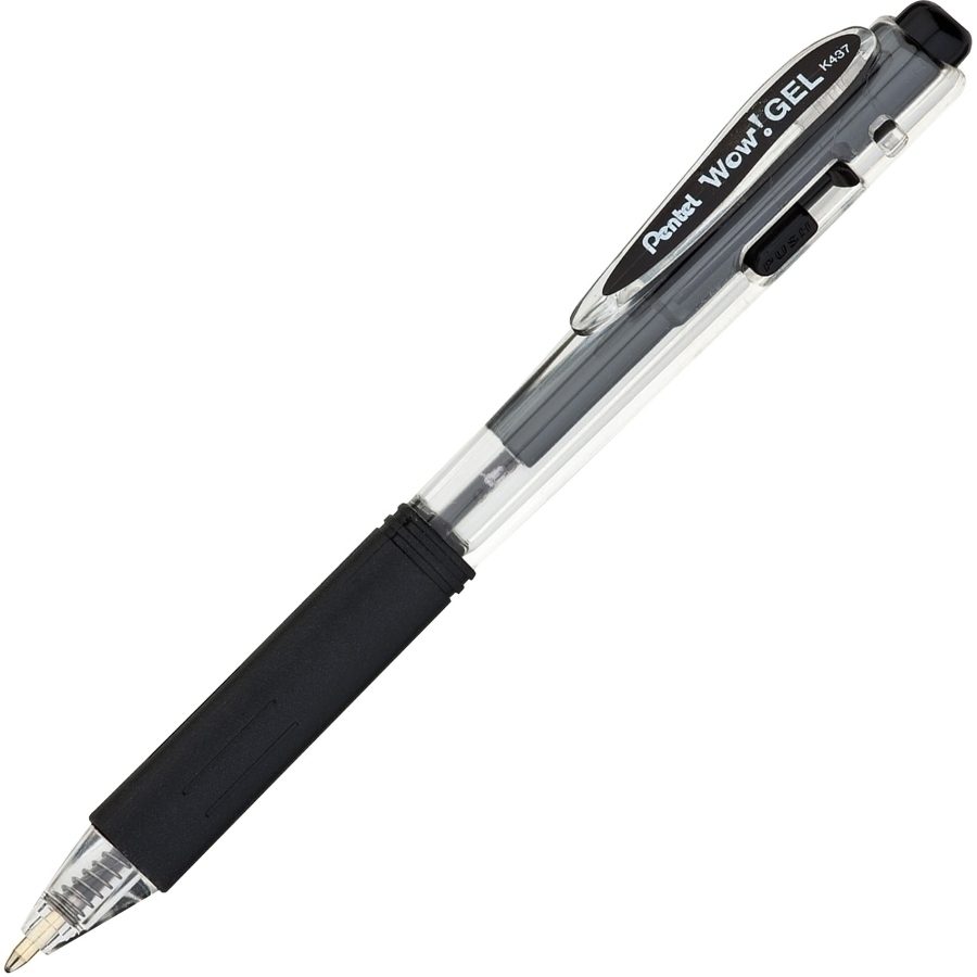 Boligrafo retractil Pentel Wow negro pun