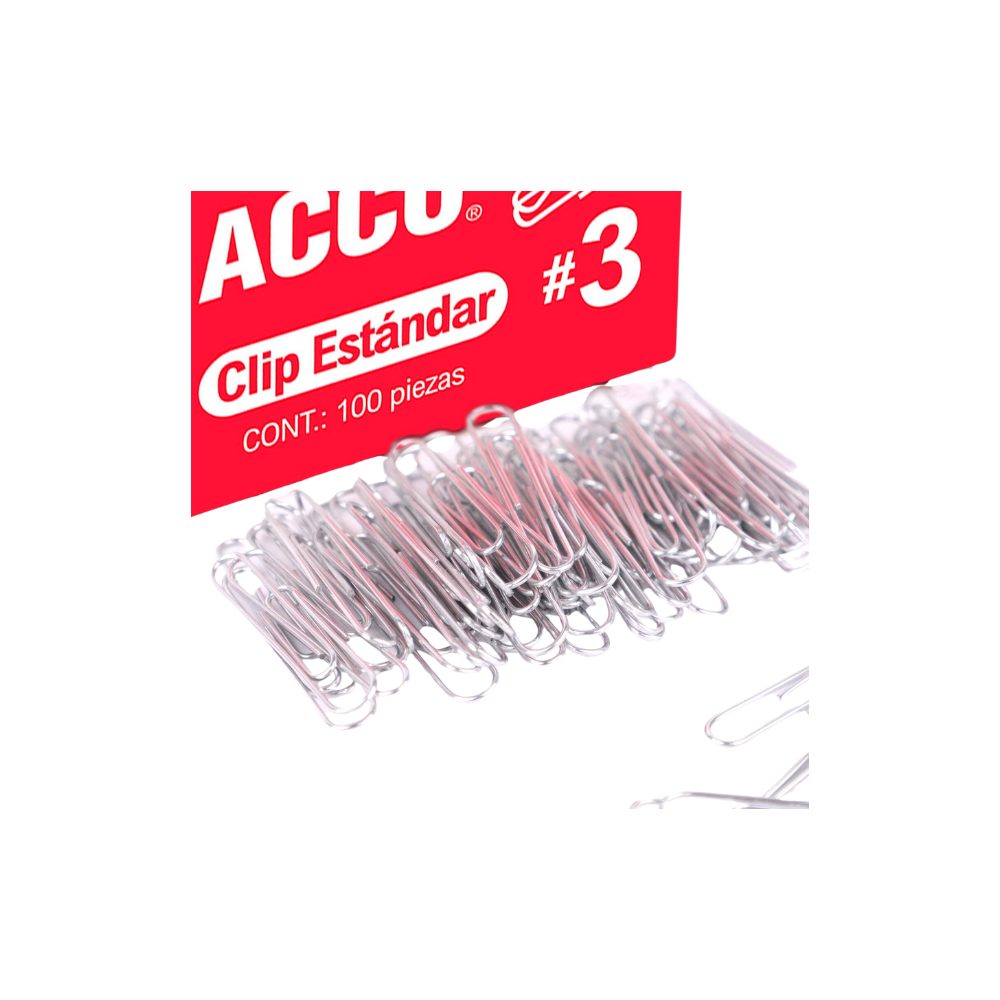 Clip estándar no. 3 ACCO capacidad hasta