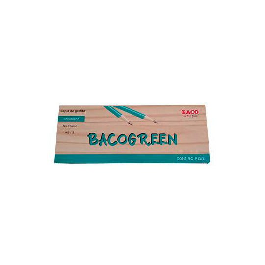 Lápiz de grafito BACOGREEN HB No.2 caja