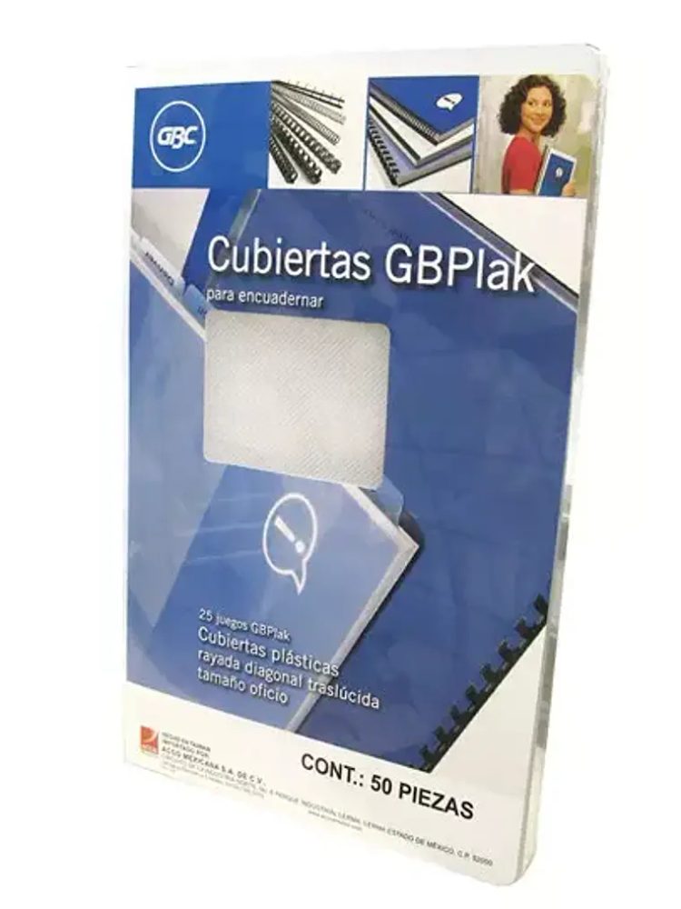 Cubierta plástica oficio GBPlak rayada G