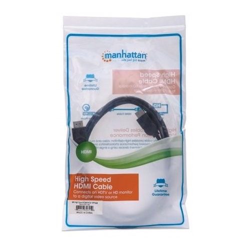 Cable HDMI, Manhattan, 306119, 1.3 M-m 1.8M Bolsa