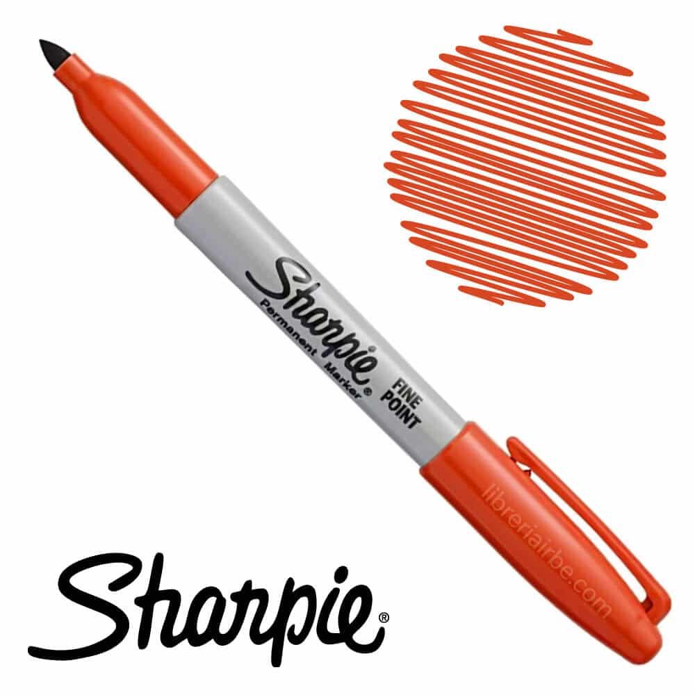 Marcador permanente Sharpie fino naranja