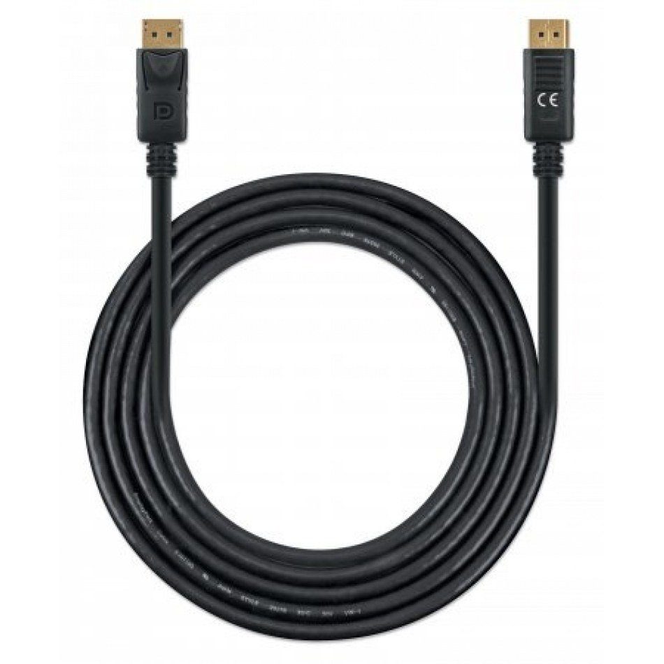 Cable Displayport, Manhattan, 355575, V1.4 M-m, 2.0M Negro 8K60HZ