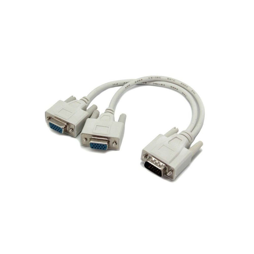Cable Manhattan monitor "y" VGA a 2 VGA,