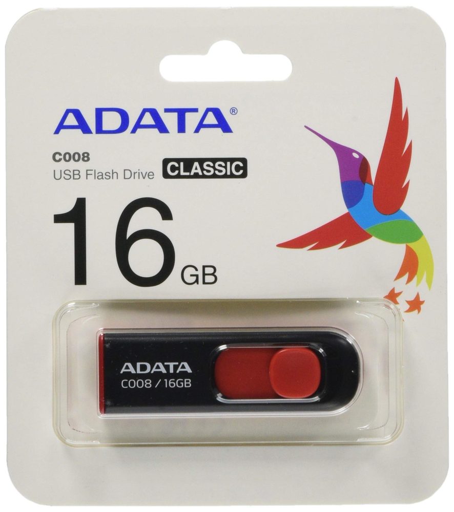 Memoria USB Adata C008, 16GB, USB-A 2.0,