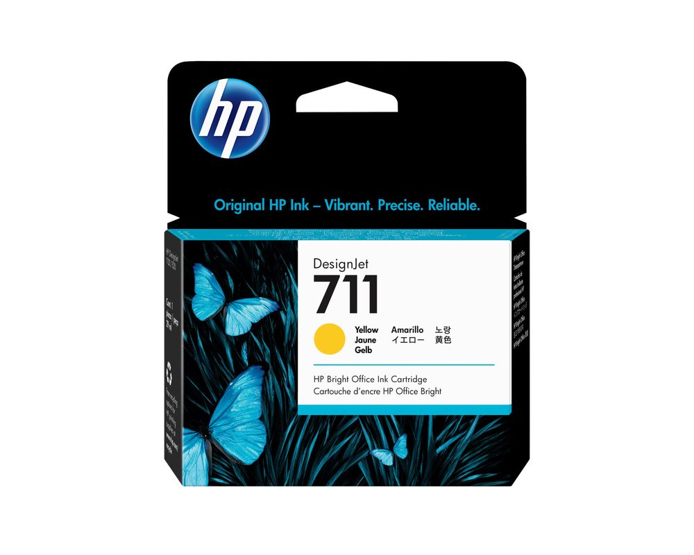 Cartucho de tinta HP 711 de 29 ml amaril